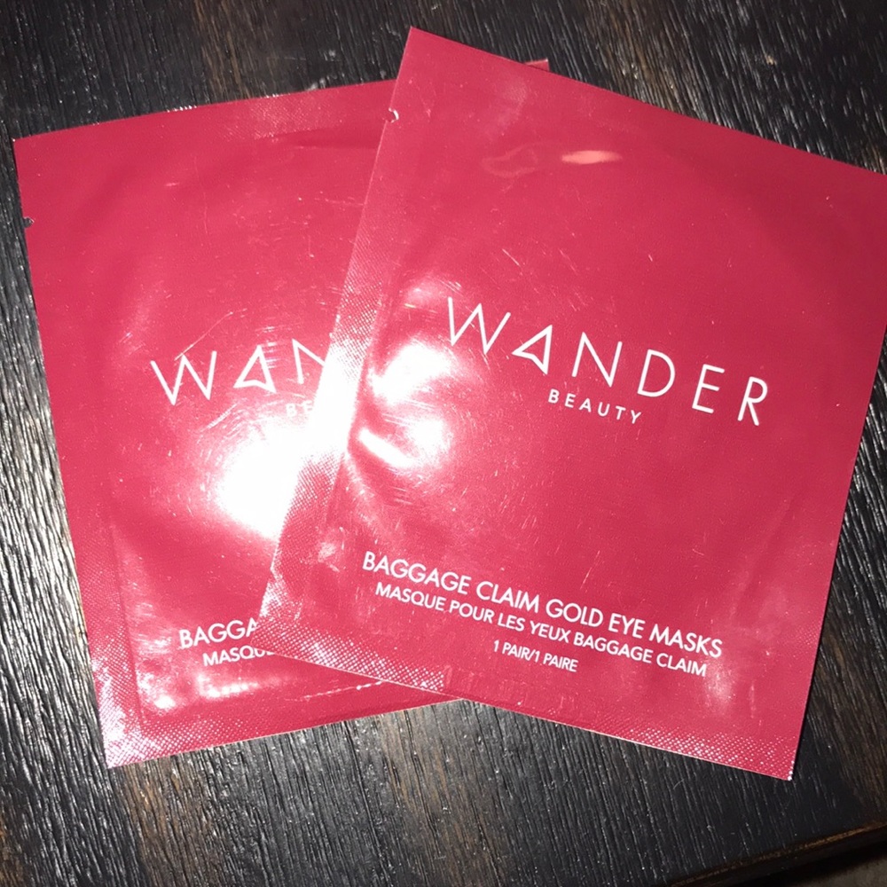 Wander Beauty eye masks and glam glow moisturizer